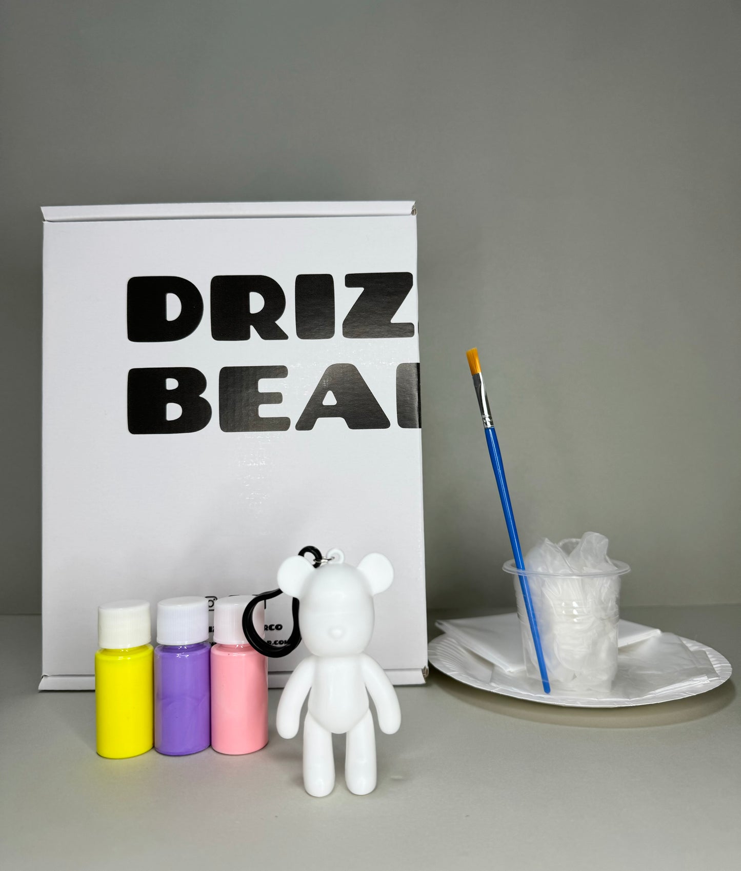 8cm Fluid Bear Keychain Kit