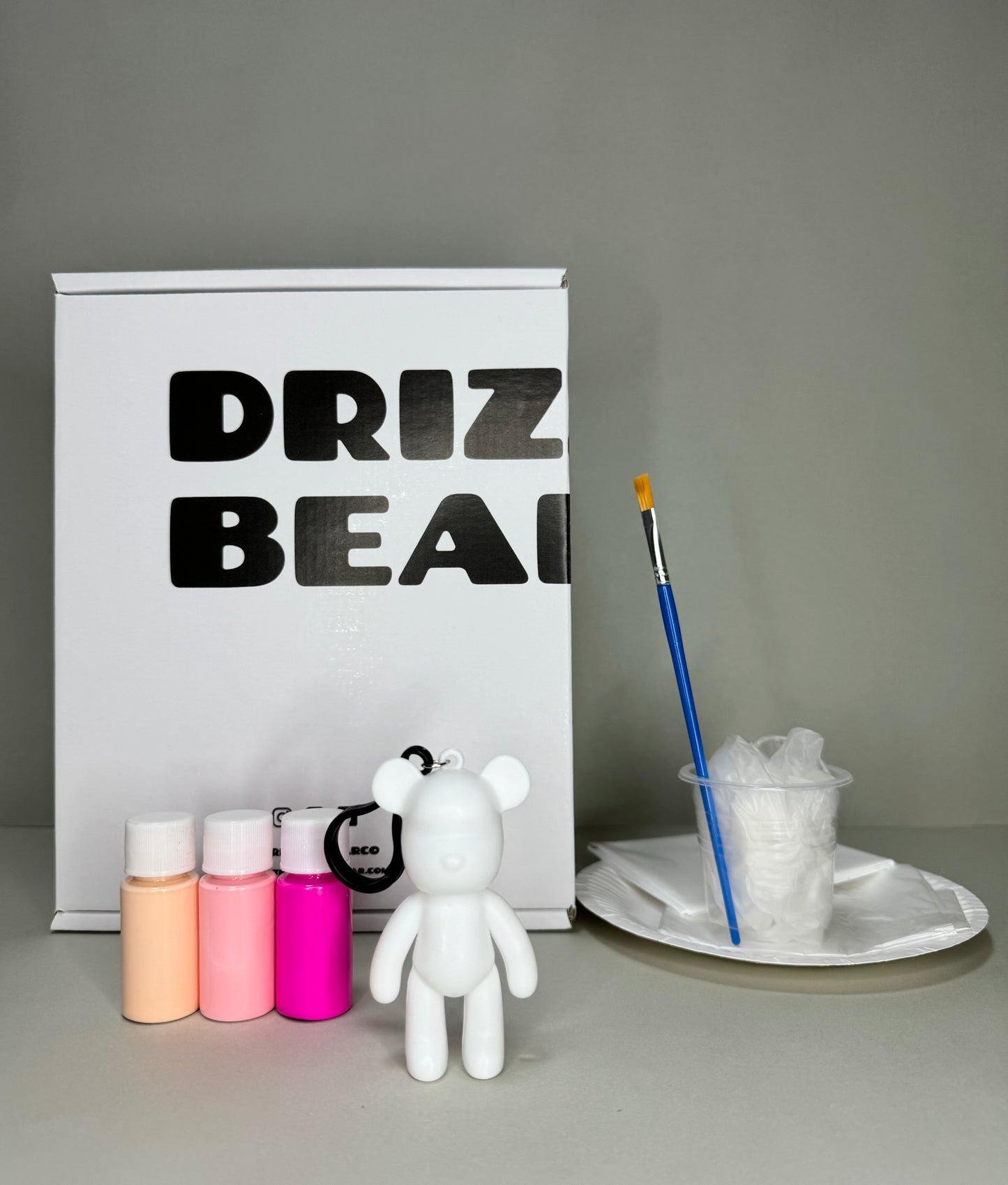 8cm Fluid Bear Keychain Kit