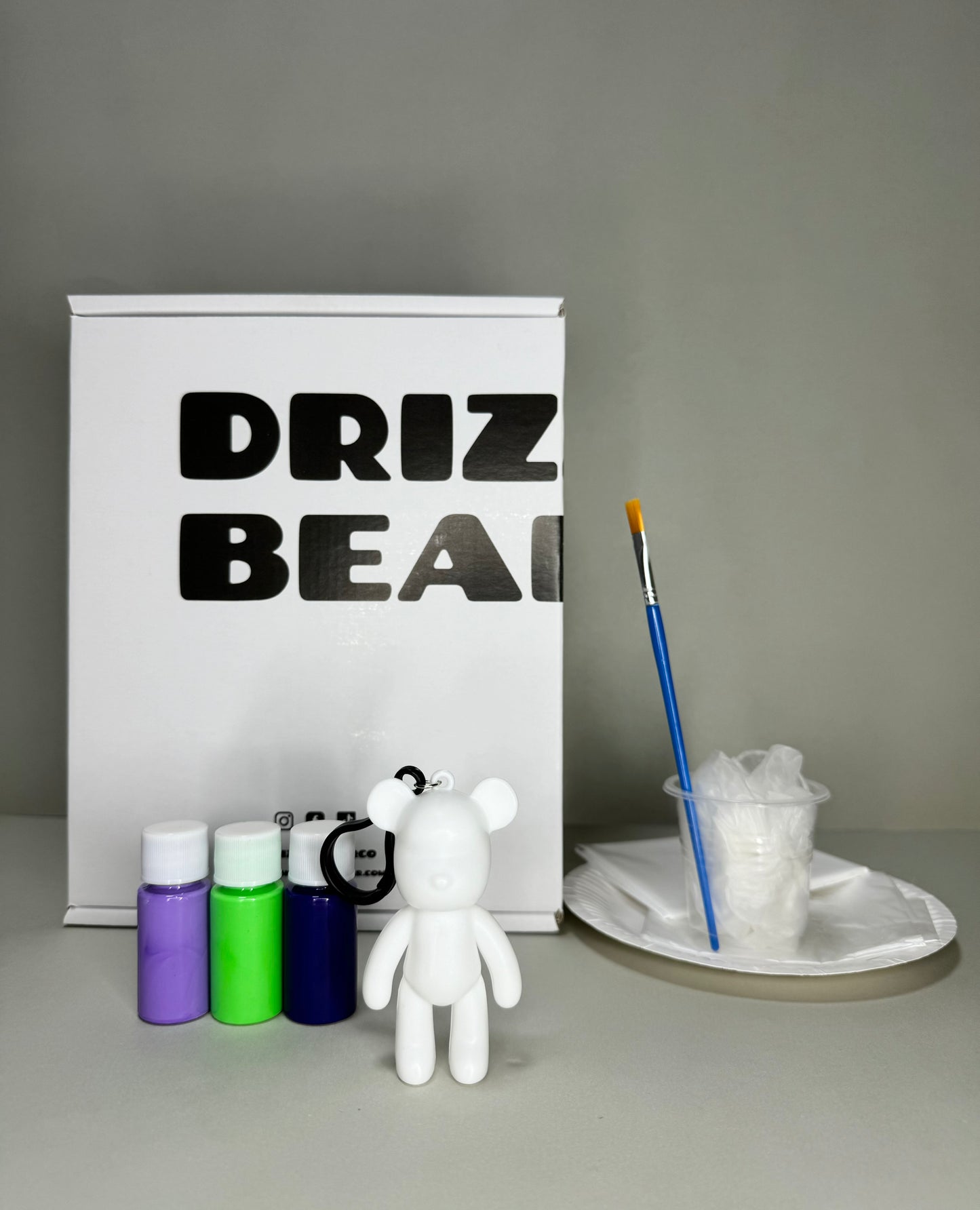 8cm Fluid Bear Keychain Kit