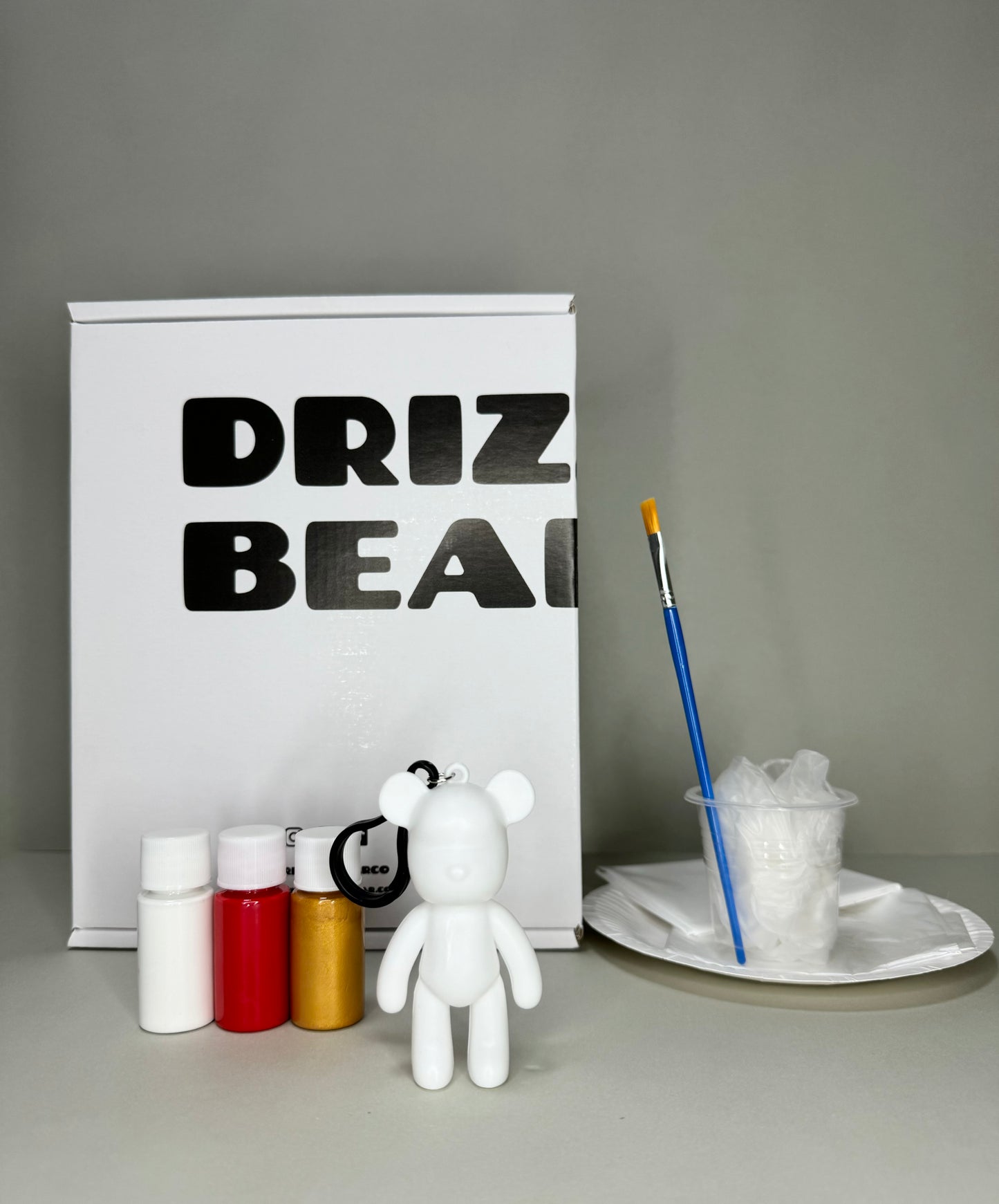 8cm Fluid Bear Keychain Kit