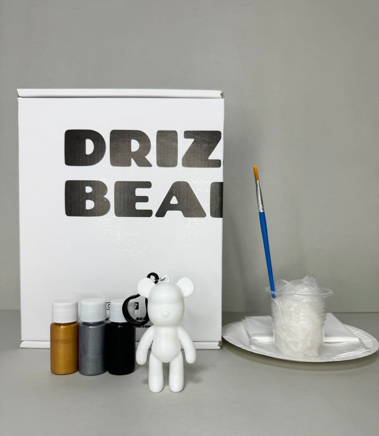 8cm Fluid Bear Keychain Kit